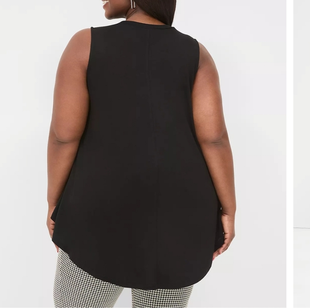 Lane Bryant Black‎ Sleeveless Blouse